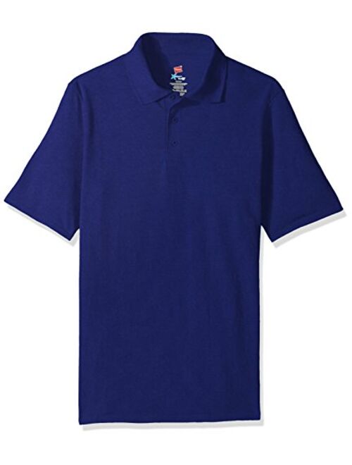 Hanes Men's Short Sleeve X-Temp Polo with FreshIQ