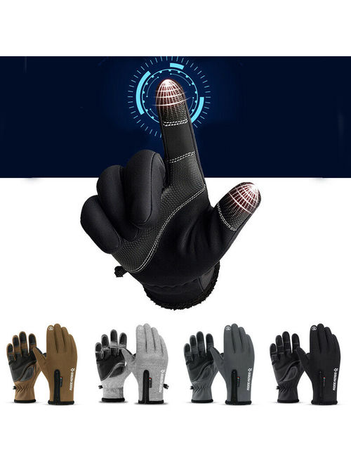 SUNSIOM Men Women Touch Screen Winter Sports Windproof Waterproof Outdoor Warm Gloves