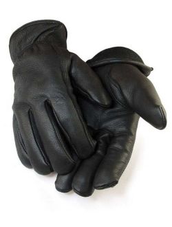 Mens Full Grain Black Deerskin Lined with 40 gram 3M Thinsulate 013B