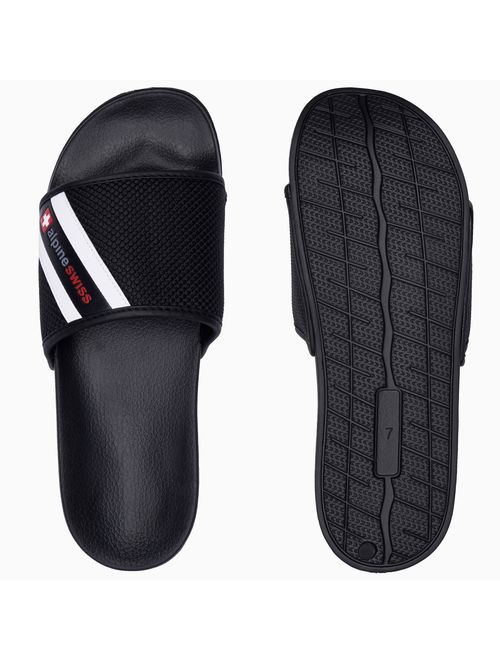 Buy Alpine Swiss Mens Athletic Comfort Slide Sandals EVA Flip Flops ...