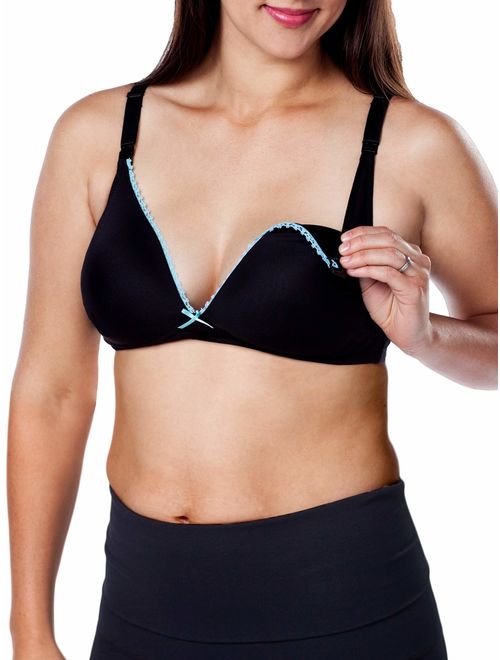 Loving Moments By Leading Lady Wirefree T-Shirt Nursing Bra With Padded Cups, Style L358