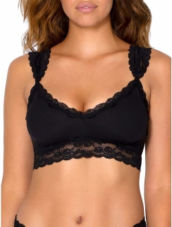 Mesh & Lace Trim Bralette