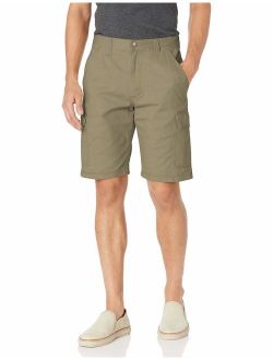 Authentics Men's Classic Relaxed Fit Cargo Short, Military Khaki Ripstop, 36