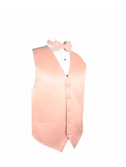 Exclusive Distributor Solid Dress Vest & Bow Tie Set for Suit or Tuxedo