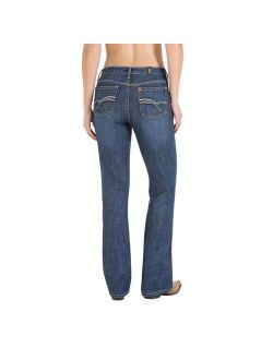 Womens Aura Mid Rise Slimming Boot Cut Jean - BL Wash