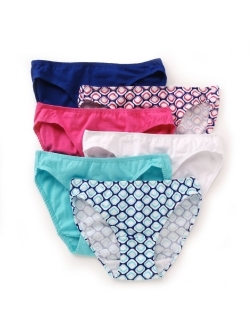 Ladies' 6pk Cotton Stretch Bikinis