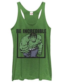 Women's Hulk Be Incredible Racerback Tank Top