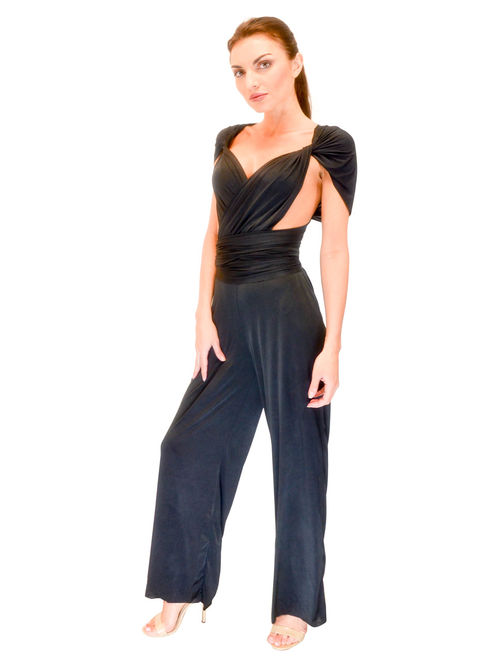 Vivian's Fashions Jumpsuit - Convertible, 8 Ways to Wear (Magenta, Medium)