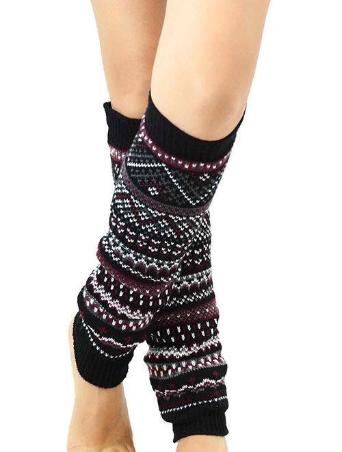 TeeHee Gift Box Women's Fashion Leg Warmers 3-Pack Assorted Colors