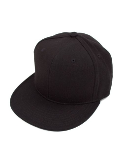 Decky Men's Fitted Baseball Hat Cap Flat Bill Blank