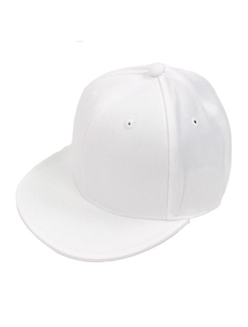 Decky Men's Fitted Baseball Hat Cap Flat Bill Blank