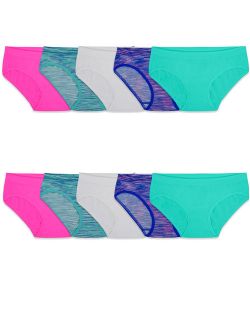 Girls' Underwear, Assorted Seamless Hipster, 10 Pack (Little Girls & Big Girls)