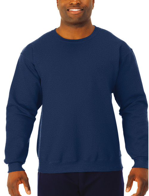 Jerzees Men's and Big Men's Fleece Crew Neck Sweatshirt, up to Size 3XL