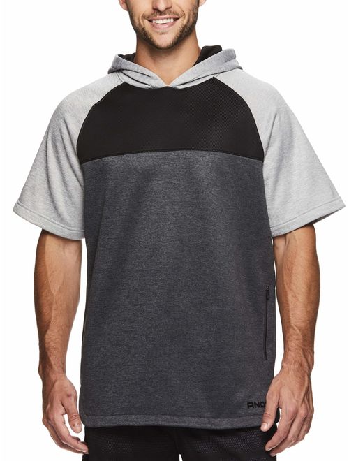 AND1 Big Men's Fleece Short Sleeve Hoodie