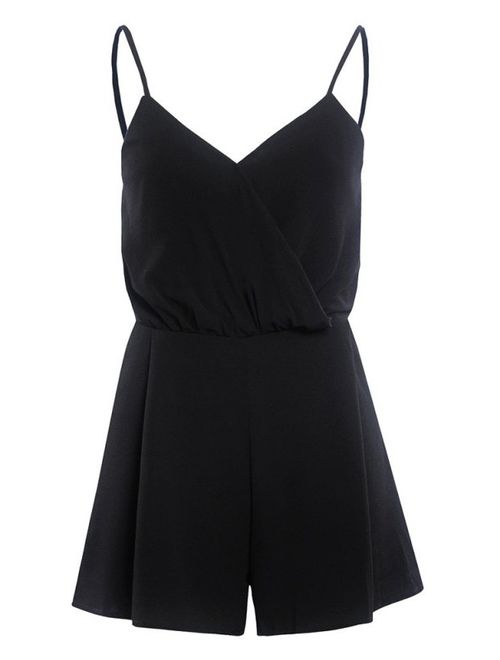 EFINNY Women Ladies V Neck Halter Loose Jumpsuit Rompers