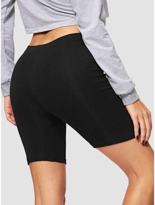 solid cycling shorts