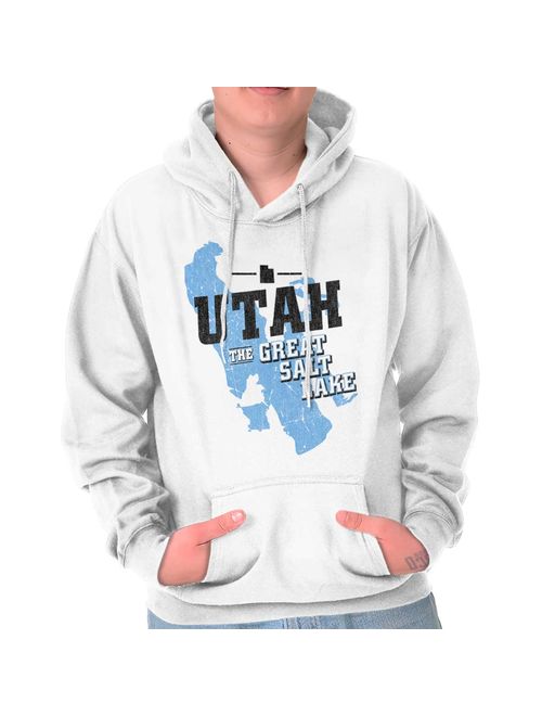 Brisco Brands Utah The Great Salt Lake City Pullover Hoodie Sweatshirt