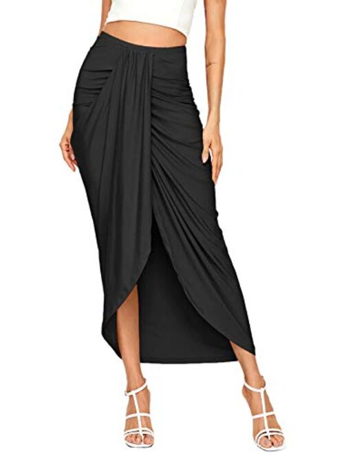 Shein High Waist Draped Skirt