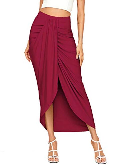 Shein High Waist Draped Skirt