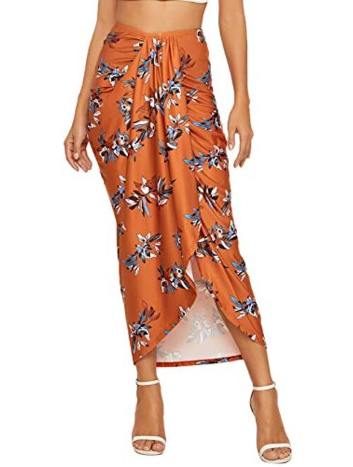 Shein High Waist Draped Skirt