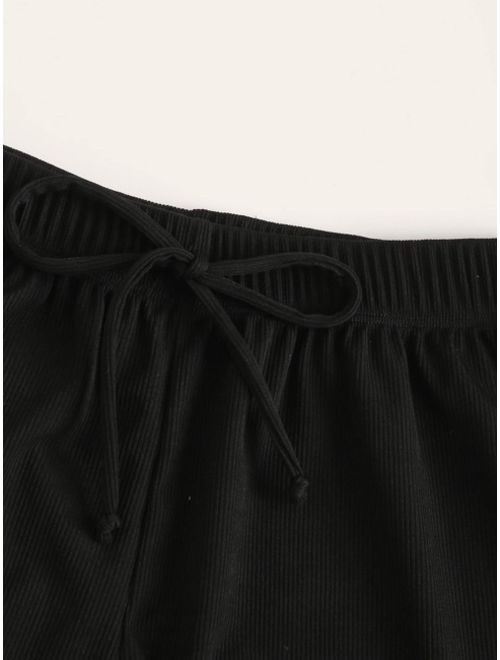 Shein Tie Front Bikini Shorts