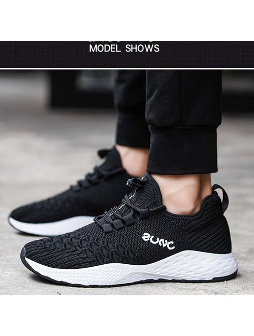 NOMSOCR Men's Casual Sneakers Mesh Breathable Running Shoes Athletic Walking Gym Shoes