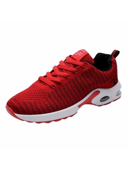 Haforever Men's Sneakers Mesh Ultra Lightweight Breathable Athletic Running Walking Gym Shoes Fashion Personality Shoe Outdoor Sport