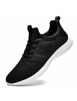 Hainice Mens Sneakers Lightweight Gym Shoes Walking Shoes Mens Tennis Shoes Non Slip Athletic Running Slip-On Shoes