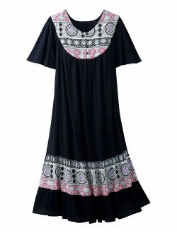 National Santa Fe Border Print Dress