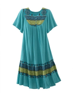 National Santa Fe Border Print Dress