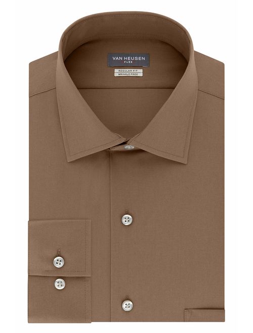 Van Heusen Flex Regular Fit Solid Long Sleeve Dress Shirt