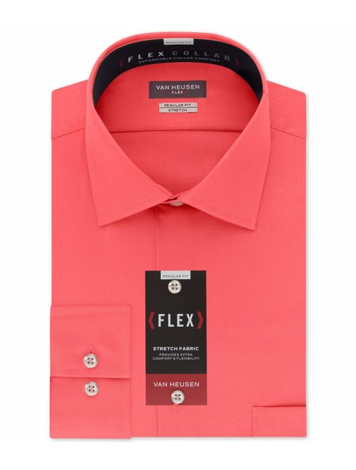 Van Heusen Flex Regular Fit Solid Long Sleeve Dress Shirt