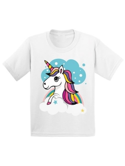 Cute Unicorn Shirt for Youth Kids Boys Unicorn Gifts for Girls Unicorn Love Unicorn Gifts Unicorn Party Outfits for Girls Unicorn Birthday Gifts Unicorn Th