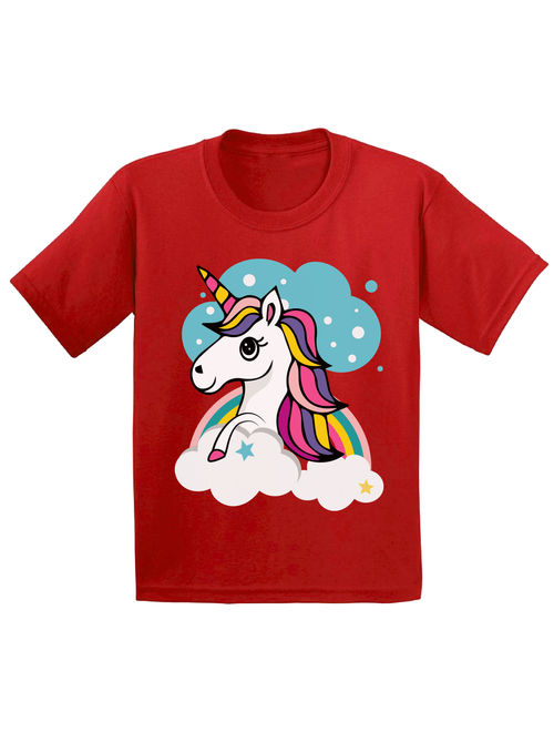 Awkward Styles Cute Unicorn Shirt for Youth Kids Boys Unicorn Gifts for Girls Unicorn Love Unicorn Gifts Unicorn Party Outfits for Girls Unicorn Birthday Gifts Unicorn Th