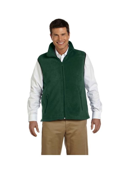 Harriton Men's Midweight Full-Zip Fleece Vest, Style M985