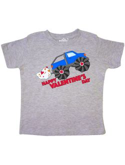 Happy Valentine's Day-monster truck Toddler T-Shirt