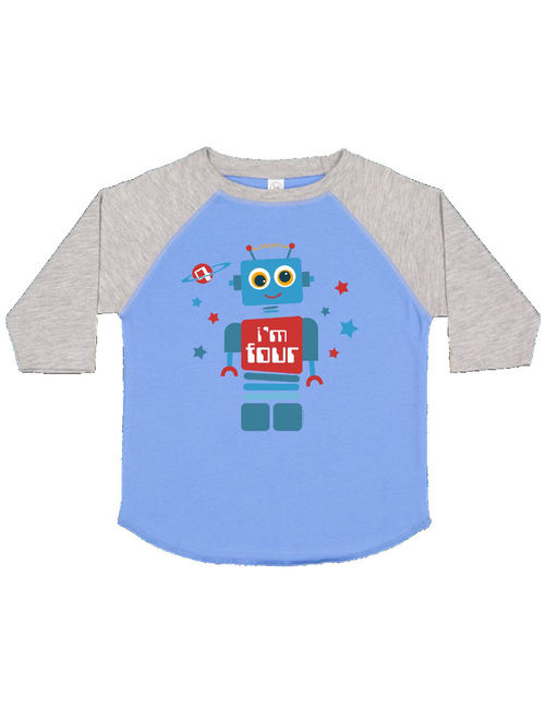 Robot 4th Birthday Toddler T-Shirt