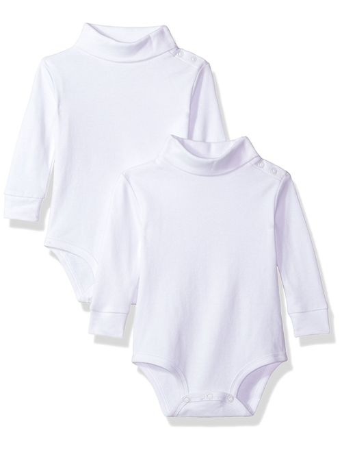 Spasilk Cotton 2 Pack T-Neck Turtleneck Bodysuit