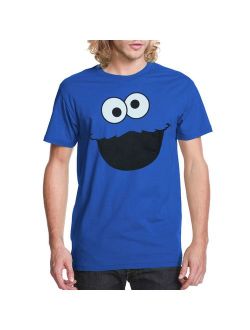 Sesame Street Cookie Monster Face Adult T-Shirt