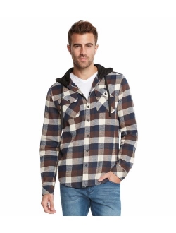 9 Crowns Men's Lightweight Plaid Flannel Shirt