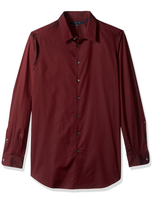 Perry Ellis Men's Travel Luxe Solid Non-Iron Twill Shirt