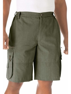 Boulder Creek by Kingsize Men's Big and Tall Ripstop Cargo Shorts