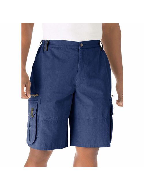 Boulder Creek by Kingsize Men's Big and Tall Ripstop Cargo Shorts