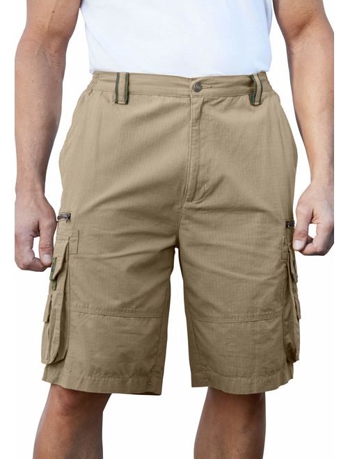 Boulder Creek by Kingsize Men's Big and Tall Ripstop Cargo Shorts