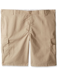 Men's 13 Inch Relaxed Fit Stretch Twill Cargo Short Big