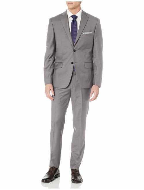 DKNY Men's All Wool Slim Fit Suit