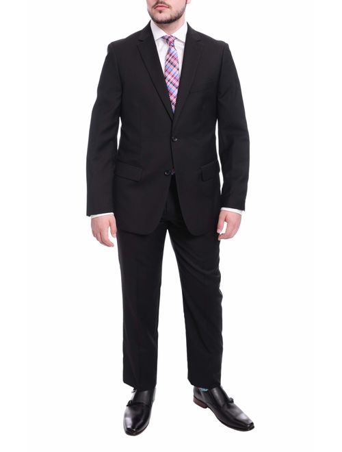 Mens Classic Fit Two Button 100% Wool 2 Piece Suit