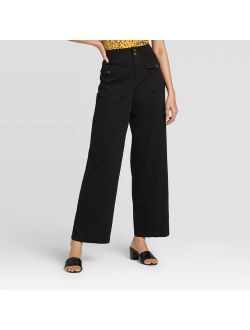 Women's Mid-Rise Relaxed Trouser - Who What Wear