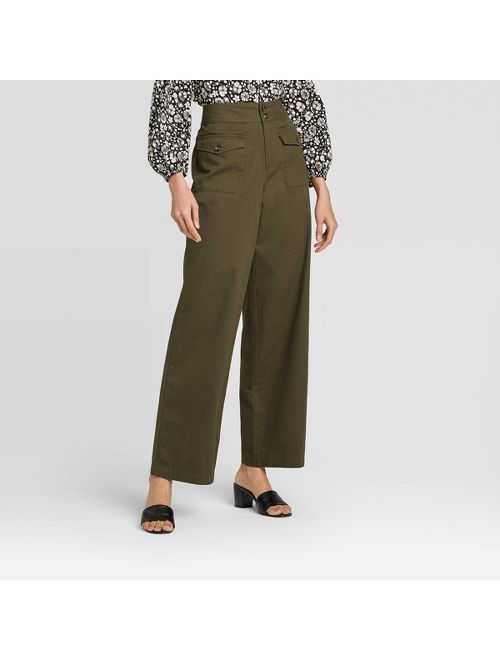 Women's Mid-Rise Relaxed Trouser - Who What Wear