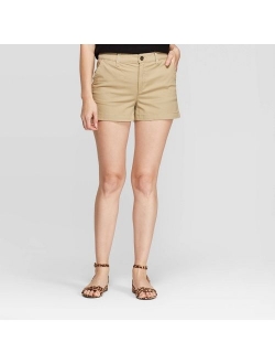 Women's High-Rise Chino Shorts - A New Day™